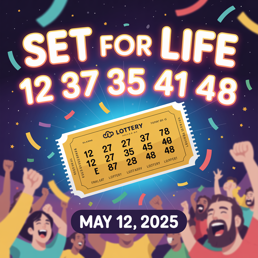 Set For Life winning numbers May 12, 2025